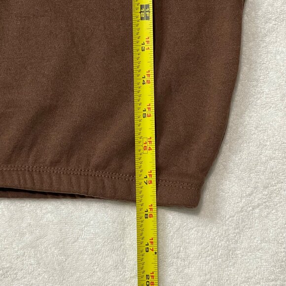 Hippie Rose Graphic Cropped Hoodie - Womens Brown Cozy Pullover Sweatshirt - Picture 14 of 15